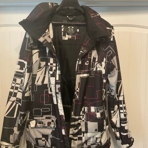 Oakley Black and White Graphic Jacket